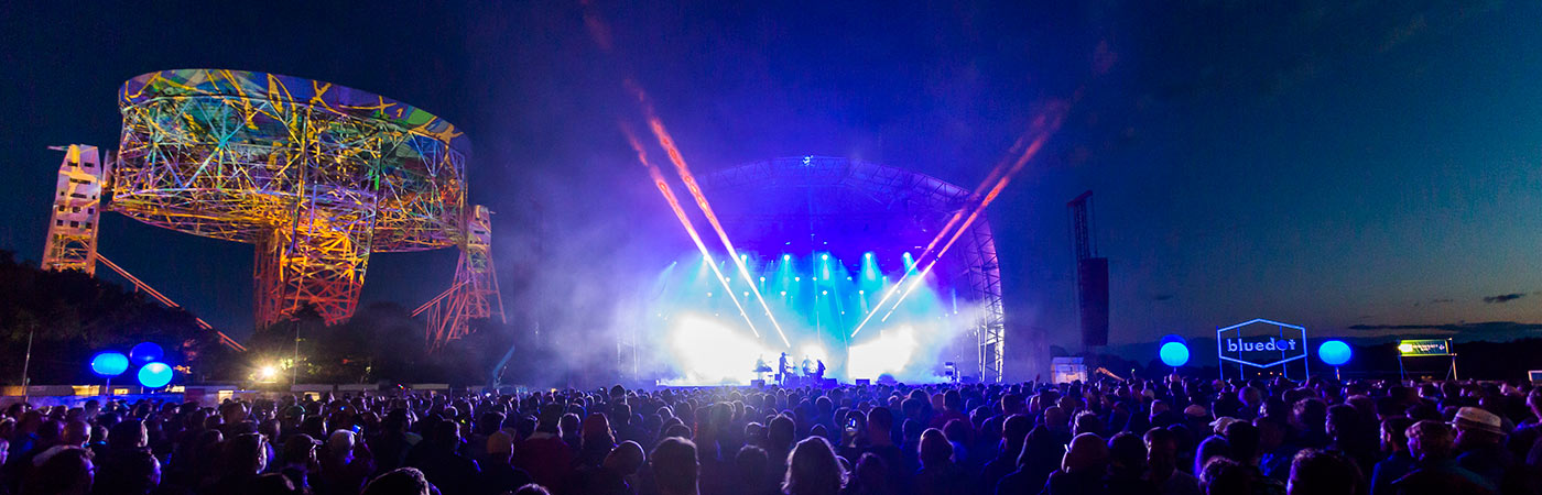 Bluedot festival at Jodrell Bank