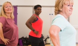 Women in exercise class