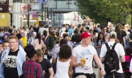 People walking in the street 