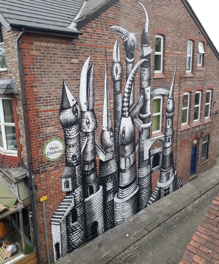 Painting at Folk, West Didsbury by Phlegm