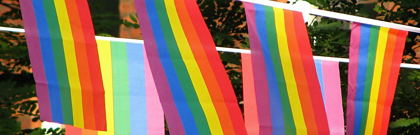 Rainbow flags