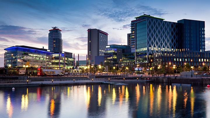 Media City in Salford Quays.