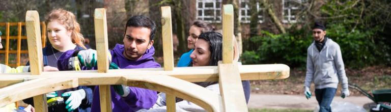 University of Manchester student volunteers